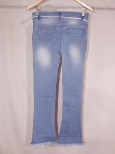 Light Blue Denim Jacket With print-6